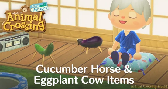 Complete Your ACNH Obon Collection: Grab Cucumber Horse & Eggplant Cow Limited Items