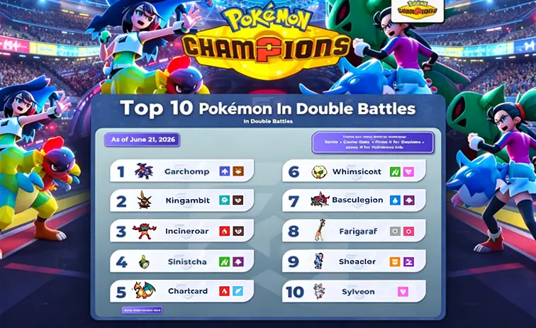 Pokemon Champions M-4 Doubles Meta: Top 10 Most Used Pokemon Guide