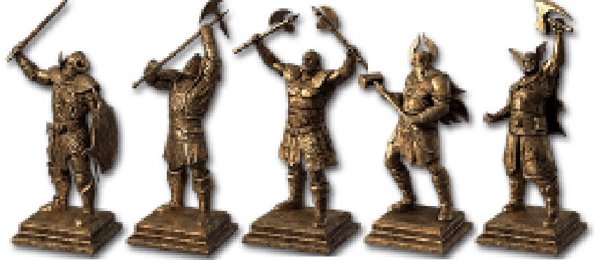 Ancient Statues Set