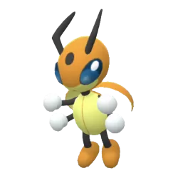 #0166 Ledian Shiny 6IV Hidden Ability In-game Trade Pkm Go