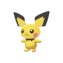 #0172 Pichu Shiny 6IV Hidden Ability In-game Trade Pkm Go
