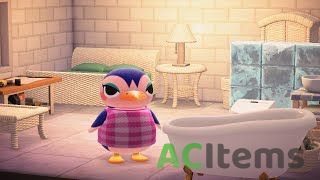 ACNH Snooty Penguin Villager Friga