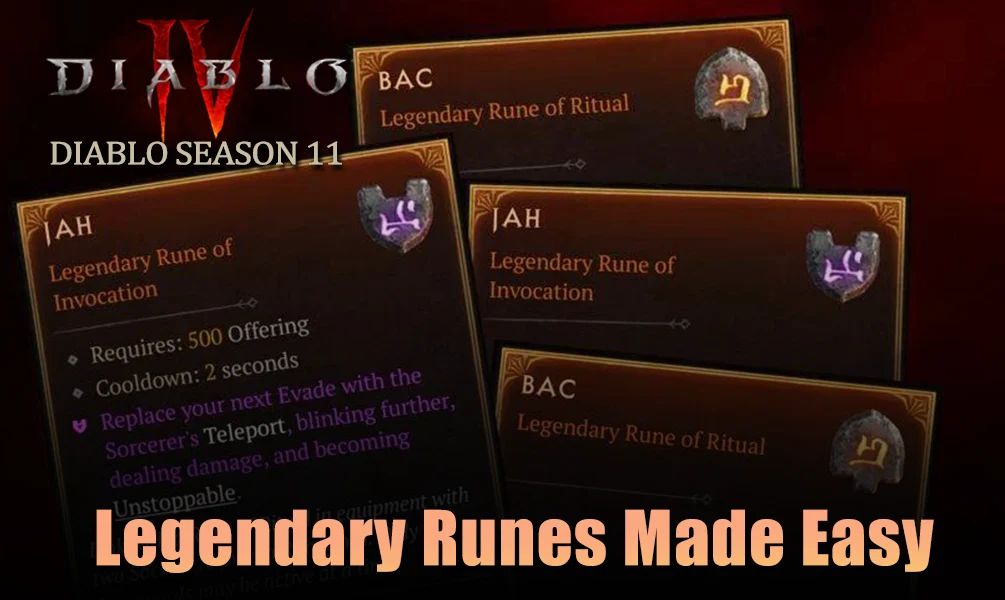 Diablo 4 Legendary Runes Guide