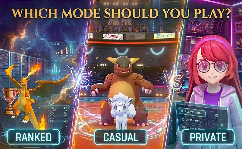 Ranked vs Casual vs Private – Best Mode in Pokemon Champions