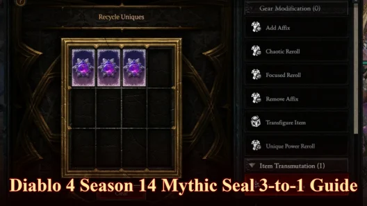 Diablo 4 Mythic Seal Guide