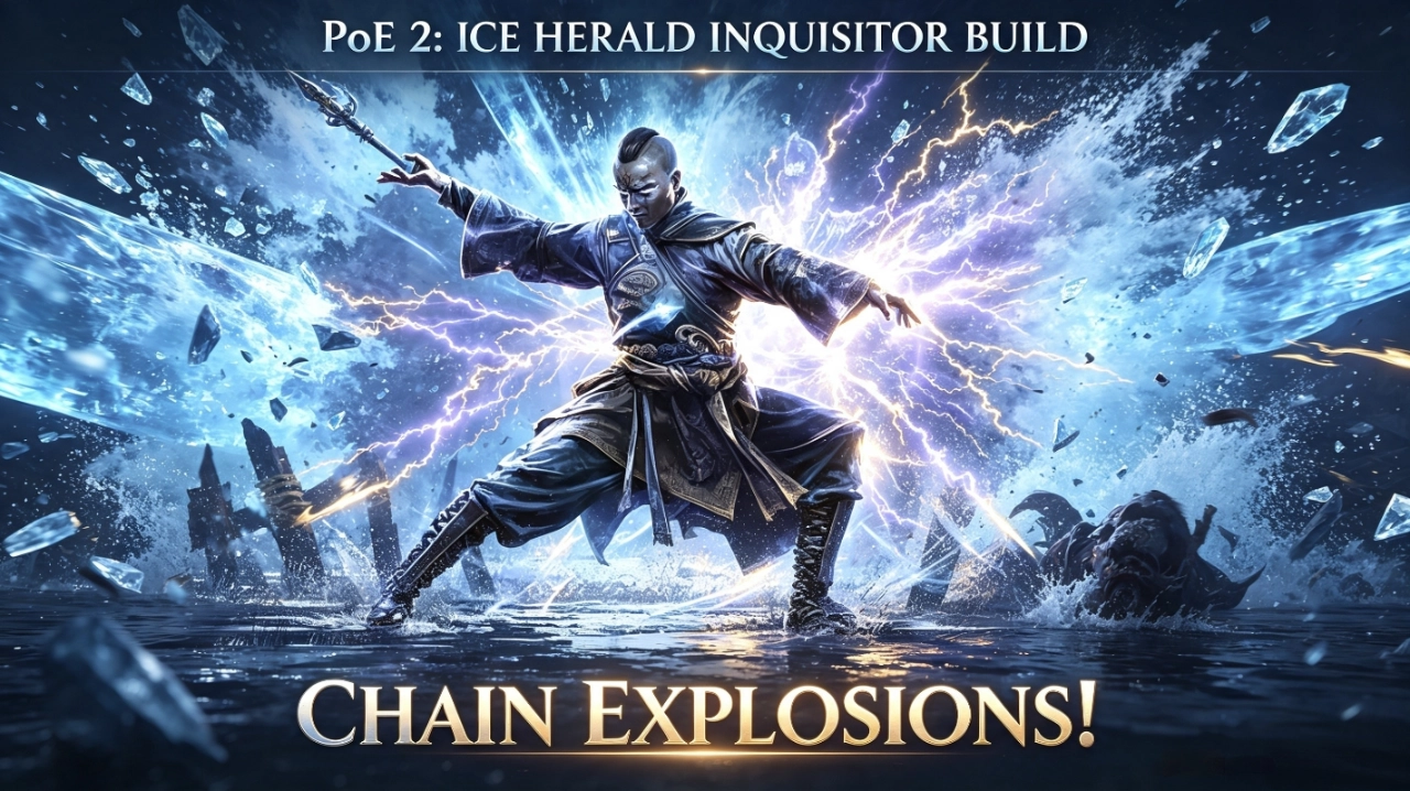 PoE 2 Herald of Ice Inquisitor Build: Chain Explosions (Patch 0.2)