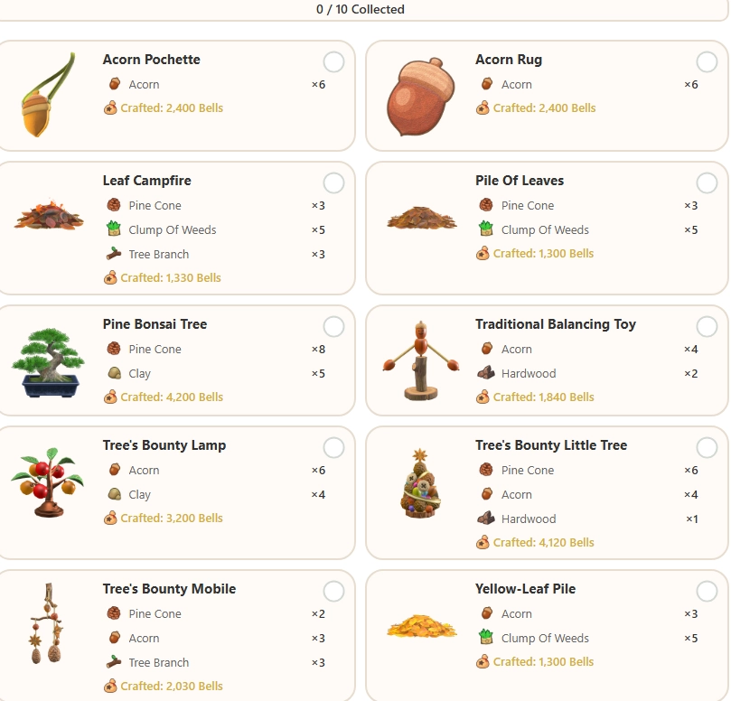 full-acorn-pine-cone-diy-recipe-collection-acnh full-acorn-pine-cone-diy-recipe-collection-acnh