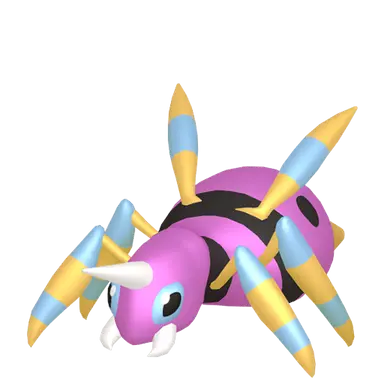 #0168 Ariados Shiny 6IV Hidden Ability In-game Trade Pkm Go