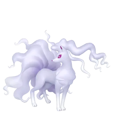 #0038 Ninetales Alola Form Shiny 6IV Hidden Ability In-game Trade Pkm Go