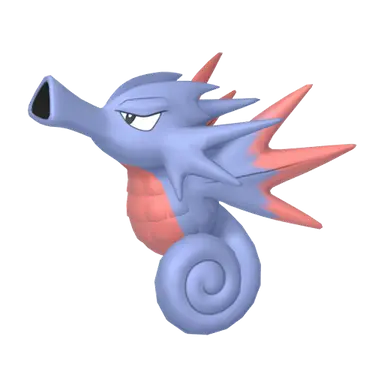 #0117 Seadra Shiny 6IV Hidden Ability In-game Trade Pkm Go