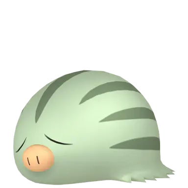 #0220 Swinub Shiny 6IV Hidden Ability In-game Trade Pkm Go