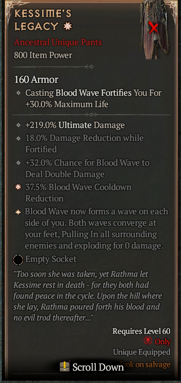 Blood Wave Necromancer build