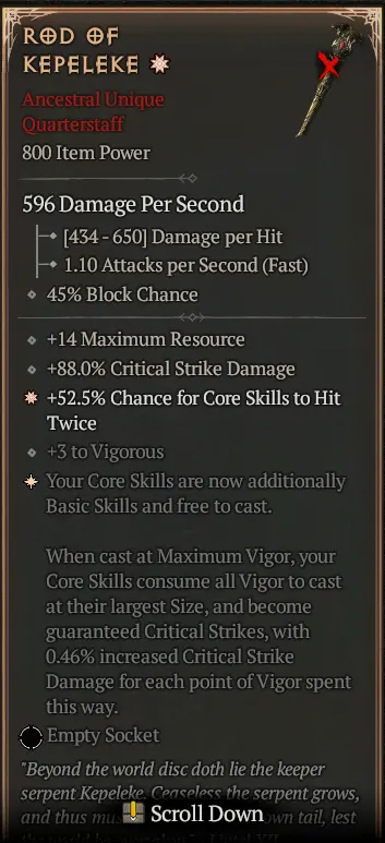 Storm Feather Evade Spiritborn Build