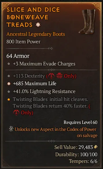 Storm Feather Evade Spiritborn Build