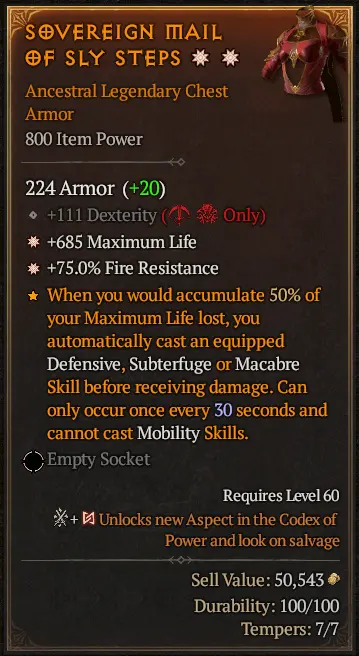 Storm Feather Evade Spiritborn Build