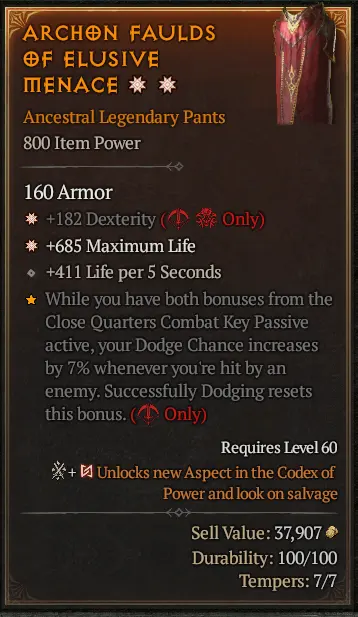 Storm Feather Evade Spiritborn Build
