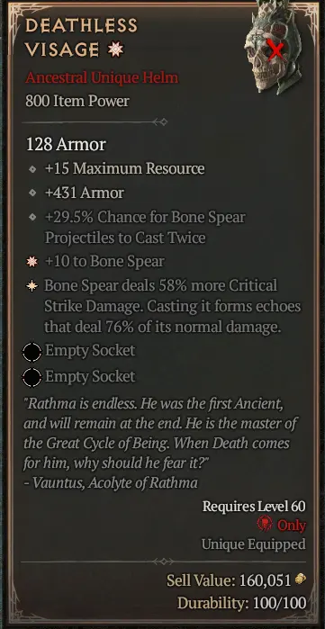 Bone Spear Necromancer Build