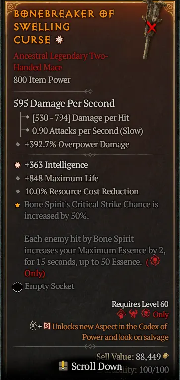 Bone Spear Necromancer Build