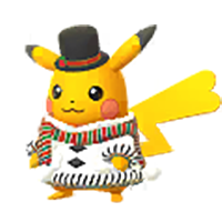 #025 Dress up Pikachu 25% Lucky Legit Battle Ready 6IVs In-game Delivery Pkm Go