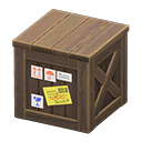 Dark Brown Shipping Stickers