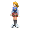 Medium-Length Gold School Uniform