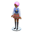 Short Pink School Uniform