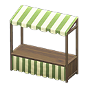 Dark Brown Green Stripes