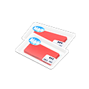 Red-Fleshed Fish Block Blue Stickers