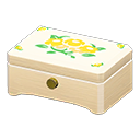 White Wood Yellow Flowers