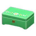 Green White Flower