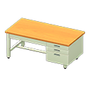 White With Wooden Top