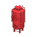 Red "No Open Flames" Sign