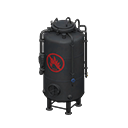 Black "No Open Flames" Sign