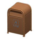 Brown Flammable Garbage