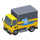 Yellow Refrigerated Truck