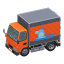 Orange Refrigerated Truck