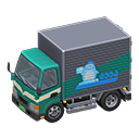 Green Refrigerated Truck