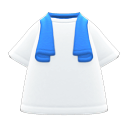 Blue Towel & White Shirt