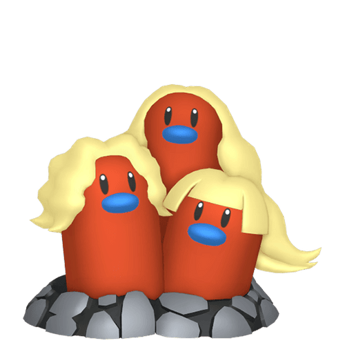 #0051 Dugtrio Alola Form