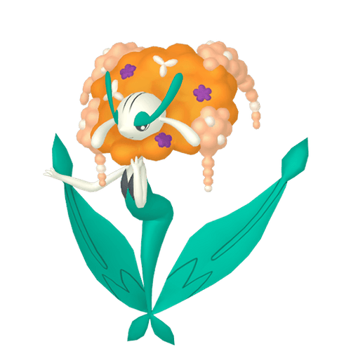 #0671 Florges Orange Flower