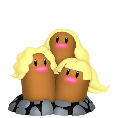 #0051 Dugtrio Alolan Form
