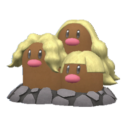 #0051 Dugtrio Alola Form Legit Battle Ready 6IVs In-game Delivery Pkm Go