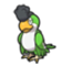 Squawkabilly Green Plumage